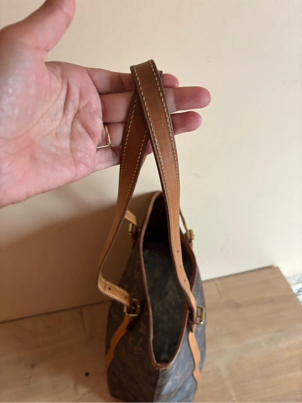 Authentic Louis Vuitton monogram bucket GM